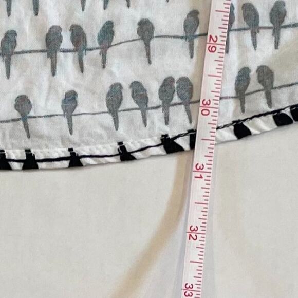 Jane & Delancey Birds on a Wire Long Sleeve Roll Tab Button Down Tunic, 1X - Picture 10 of 10